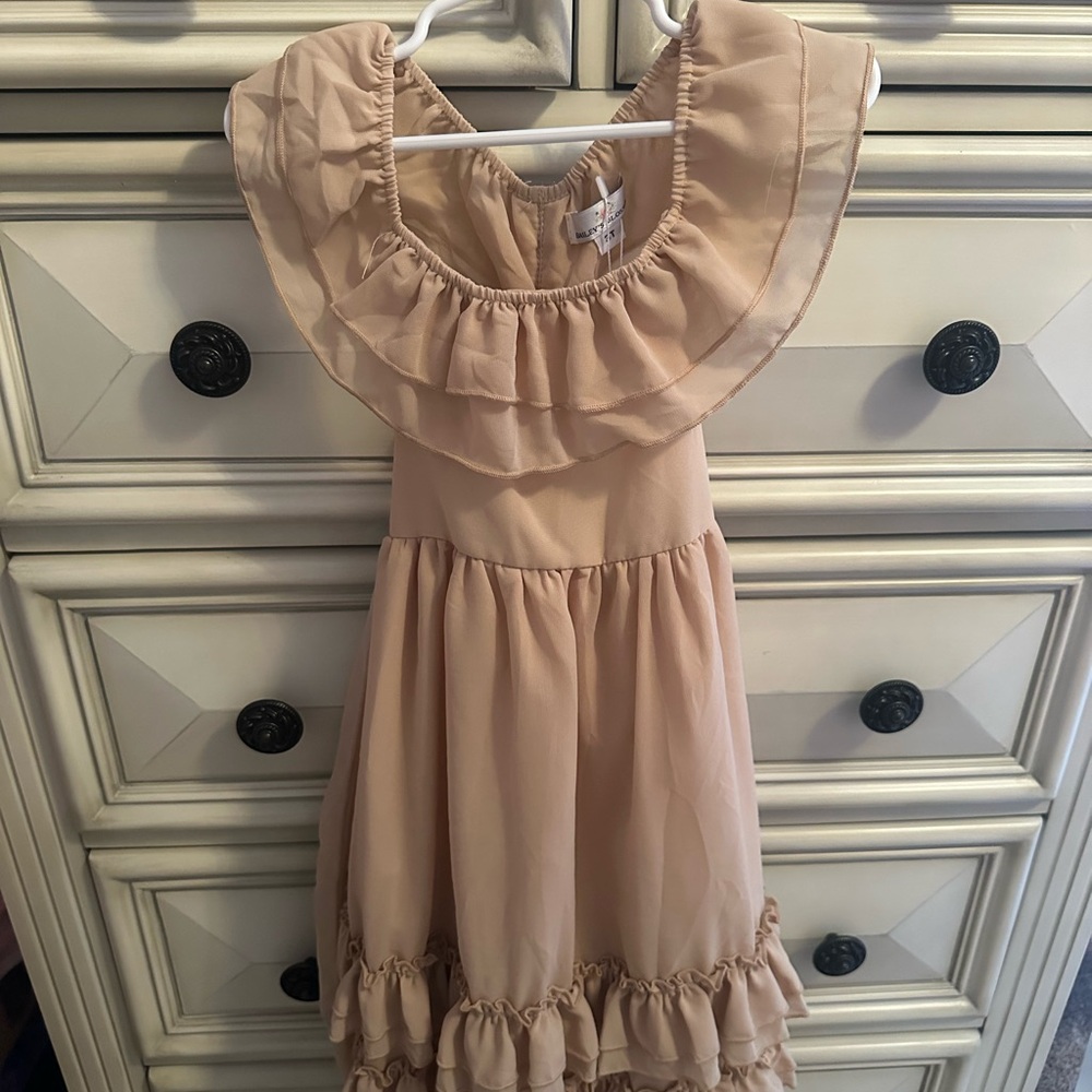 Charming Cream Kids Dress